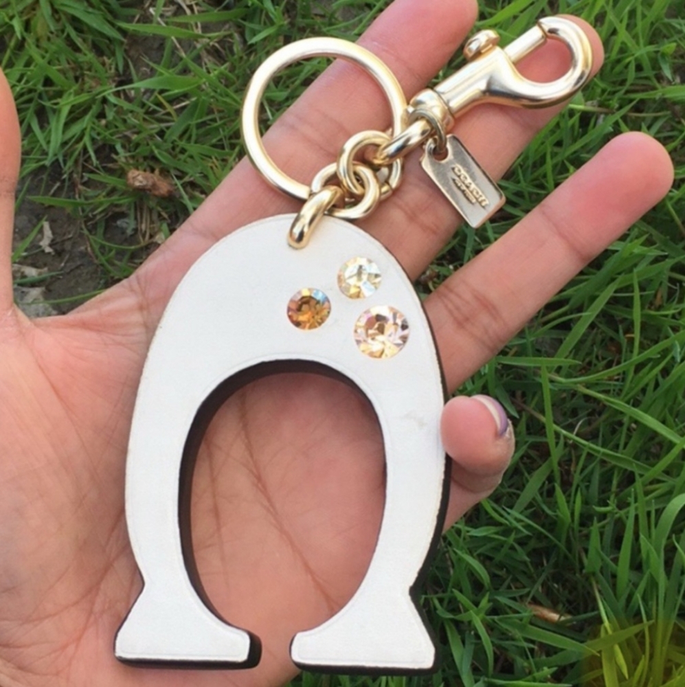 Coach C Keychain Charm